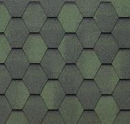 Бітумна черепиця TEGOLA ECO ROOF HEXAGONAL Mixed Green